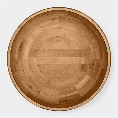 Kontra Bamboo Salad Bowl With Stainless Steel Base The Green Head