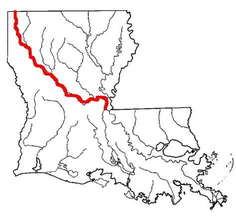 Red River Louisiana Map Tour Map