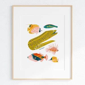 Hawaiian Fish Art Print, Hawaii Art, Marine Life Art, Fish Print ...