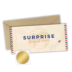 Carte Dembarquement Voyage Surprise Gratter Boarding Pass