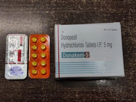 Donepezil Hcl 5 Mg Tablets At Rs 1780box New Delhi Id 26259726030