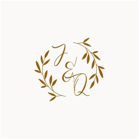 JQ Initial Wedding Monogram Logo 15283039 Vector Art At Vecteezy