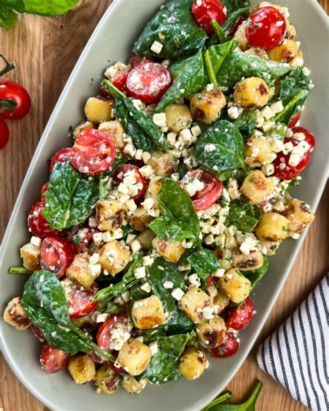 Gnocchi Salat Mit Feta Und Tomaten