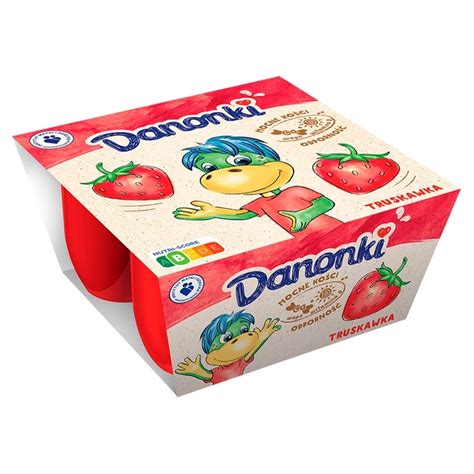 Danone Danonki Serek Truskawka 200 G 4 X 50 G Zakupy Online Z