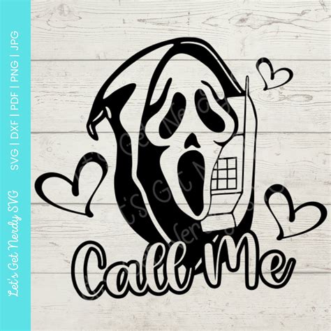 Scream Svg Halloween Svg Ghost Face Svg Scream Call Me Svg Cut | Images ...