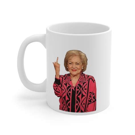 Betty White Stay Golden Middle Finger Etsy