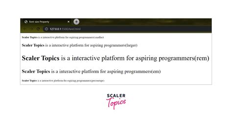 Which Css Property Controls The Text Size Scaler Topics