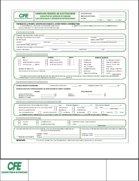 Cfe Formato De Solicitud De Servicio Fioricet