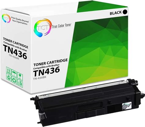 Tct Premium Compatible Toner Cartridge Replacement For Brother Tn 436 Tn436bk Black