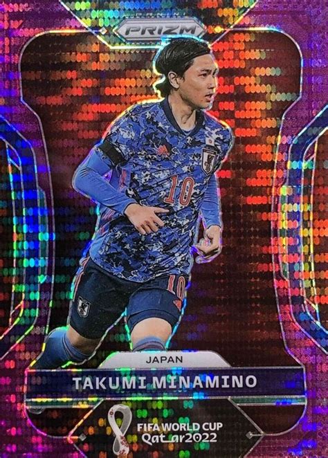 Takumi Minamino 2022 Prizm World Cup Breakaway Purple 133 Price Guide