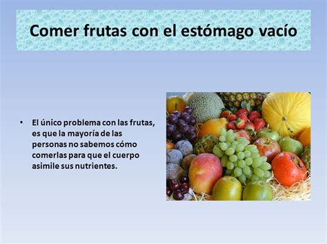 Comer Frutas Con El Est Mago Vac O Ppt Descargar