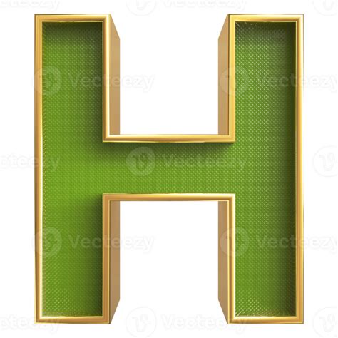 D Font Letter H Uppercase Png