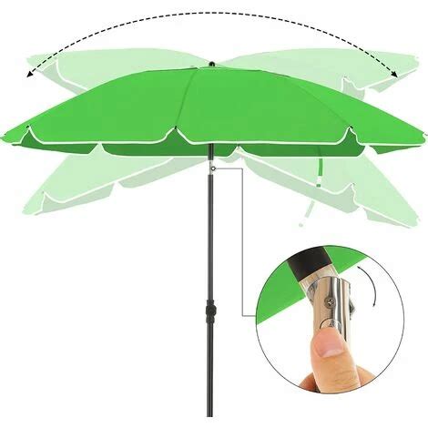 Achetez Songmics Parasol De Jardin M Ombrelle Protection Upf