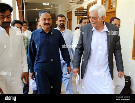 Peoples Party Ppp Leader Taj Haider Arrives At High Court Building