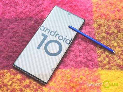 Android 10 Op De Samsung Galaxy Note 10 Preview