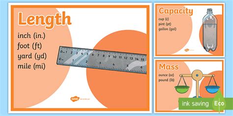 Measurements Posters Teacher Made