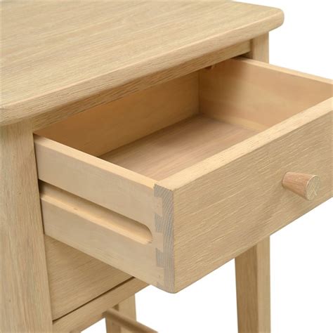 Berkeley Nordic Oak 2 Drawer Bedside Table The Cotswold Company