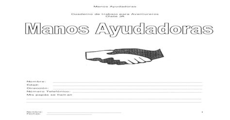 Cuadernillo Manos Ayudadoras Pdf Document