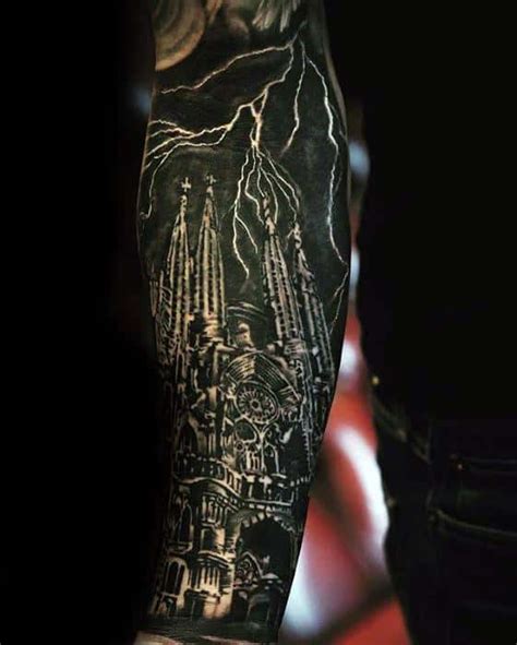 Cathedral Tattoo Designs For Men Church Ink Ideas