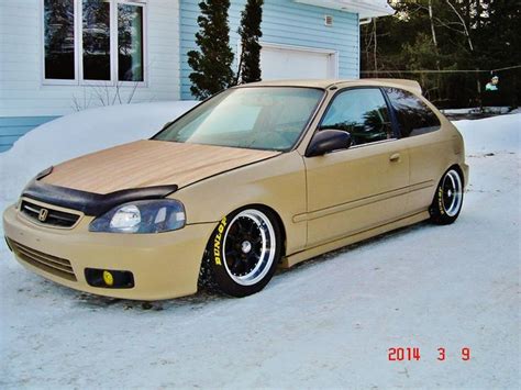 Honda Civic EK Hatch Slammed Stance