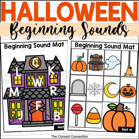 Halloween Beginning Sound Mats By Teach Simple