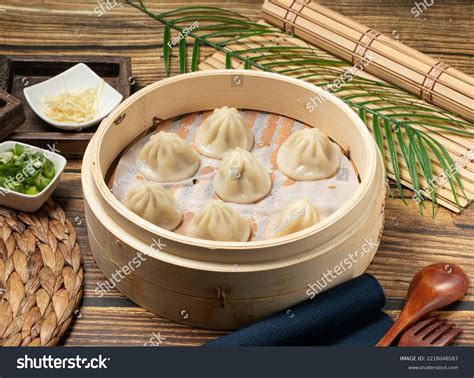 Xiao Long Tang Bao Wood Spoon Stock Photo 2218048587 Shutterstock