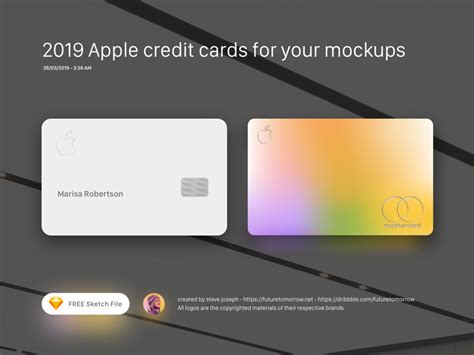 Apple Credit Card Mockups For Sketch Freebie Download Sketch Resource Sketch Repo