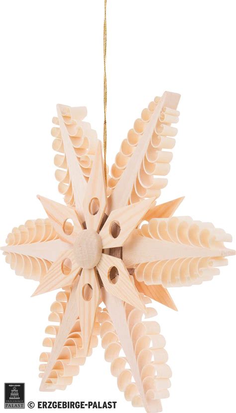 Tree Ornament Wood Chip Star Cm In By Dregeno Seiffen