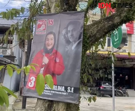 Coret Baliho Kampanye Di Pohon Masyarakat Mulai Frustasi