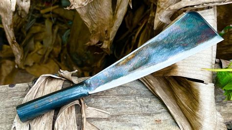 Knife Making Forging A Sharpest Small Machete From A Piece Of