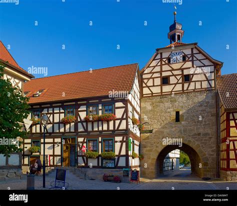 Lower Town Gate Heldburg Hildburghausen District Thuringia Germany