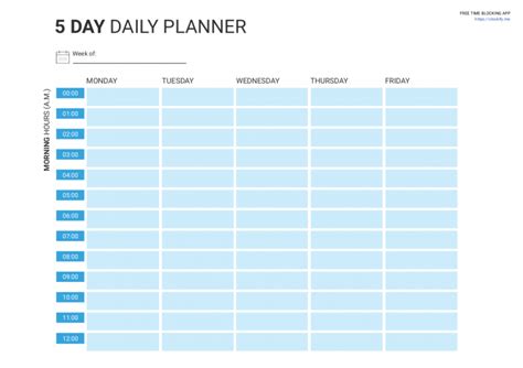 Time Blocking Planner 9 Free Time Blocking Templates