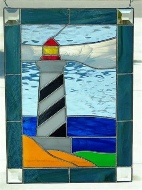 Stained Glass Lighthouse By Slsstainedglass On Etsy