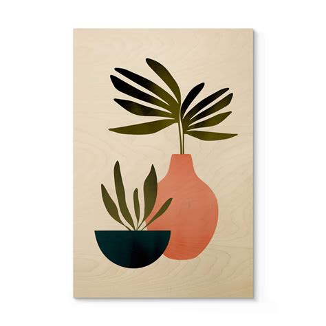 Tableau Sur Bois Kubistika Scandinavian Still Life Wall Art Fr