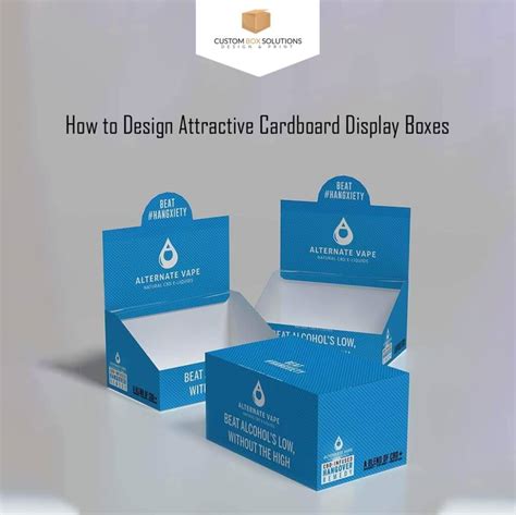 How to Design Attractive Cardboard Display Boxes?