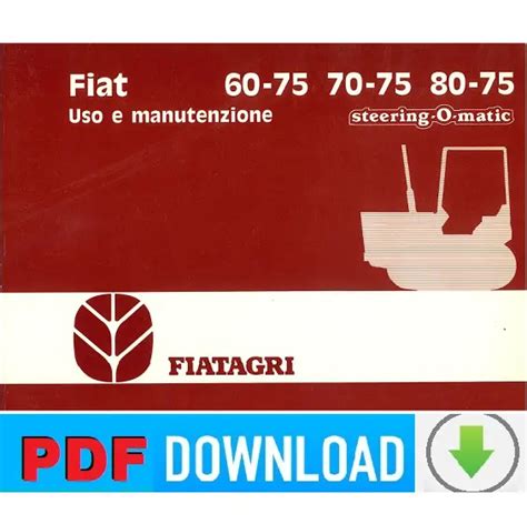 TRATTORE FIAT 80 75 Fiatagri Manuale Uso Manutenzione Libretto