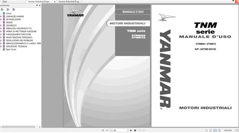 Yanmar Industrial Engines TNM Series Operation Service Manual