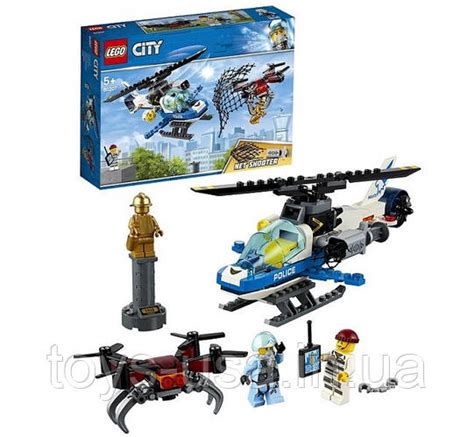 Лего Lego 60207 City Воздушная полиция погоня дронов Sky Police Drone ...