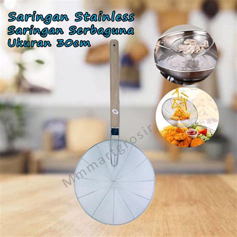 Saringan Saringan Stainless Saringan Serbaguna 30cm Lazada