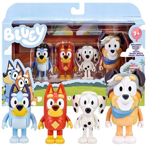 Zestaw Figurek Bluey Bingo Szt Rodzinka Blue Por Wnaj Ceny