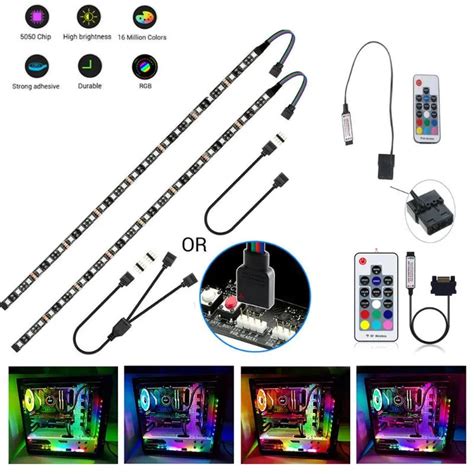 V Led Strip Rgb Pin Led Headers For Pc Computer Case Mainboard