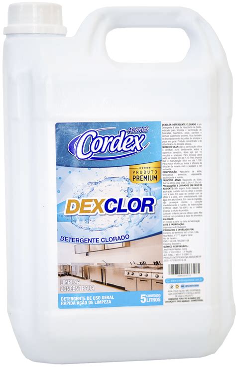 Dexclor Detergente Clorado Cordex Química Soluções profissionais