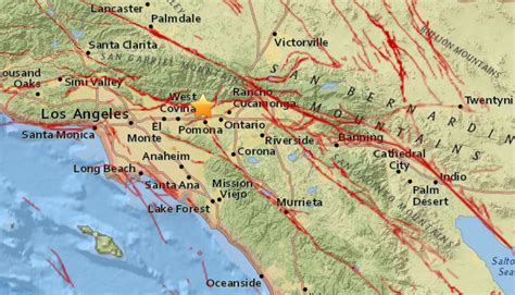 Preliminary Magnitude 4 4 Earthquake Hits Southern California Usgs