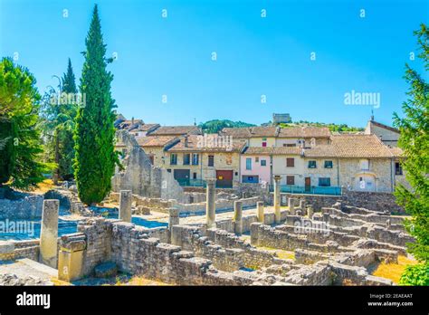 Gallo Roman Ruins In Vaison La Romaine In France Stock Photo Alamy