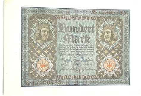 Reichsbanknote Hundert Mark 1910