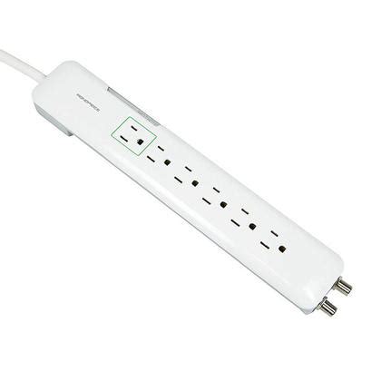 6 Outlet Slim Surge Protector Power Strip - 1080 Joules - Monoprice®