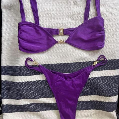 Sommer Swim Bikini Set Top Size Small Bottoms Size Depop