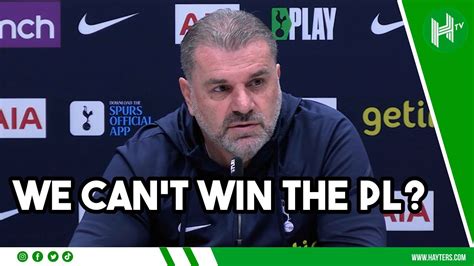 We Cant Win The League Ange Postecoglou Hits Back At Reporter Over