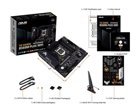 Asus Tuf Gaming B560m Plus Wifi Lga1200 Intel®11th10th Gen Micro Atx Gaming Motherboard Pcie