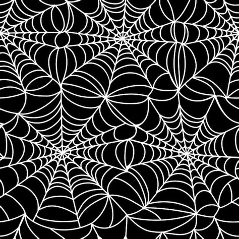 Premium Vector Cobweb Pattern Halloween Seamless Print Of Spider Web